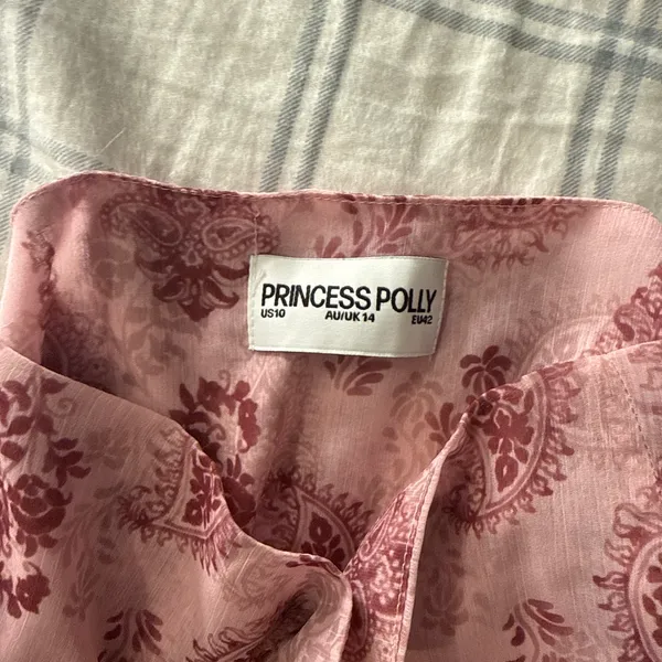 Princess Polly Pink Paisley Two Piece Set – Size 10 - Image 4