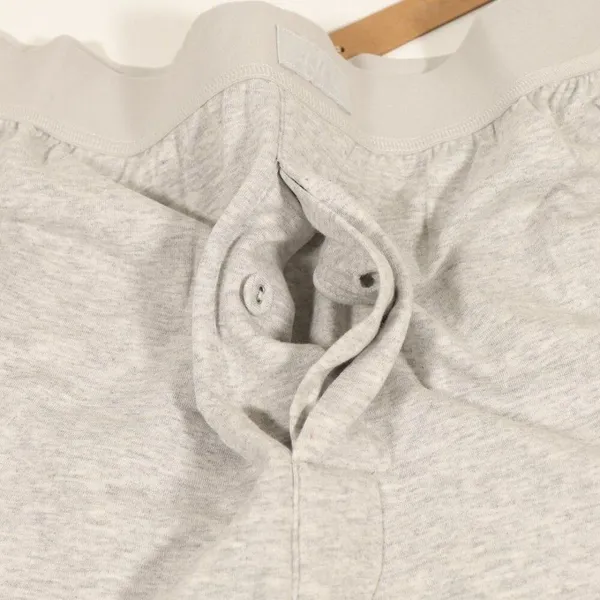 NWT Skims Boyfriend Loose Boxer in Light Heather Gray size xxs - Image 9