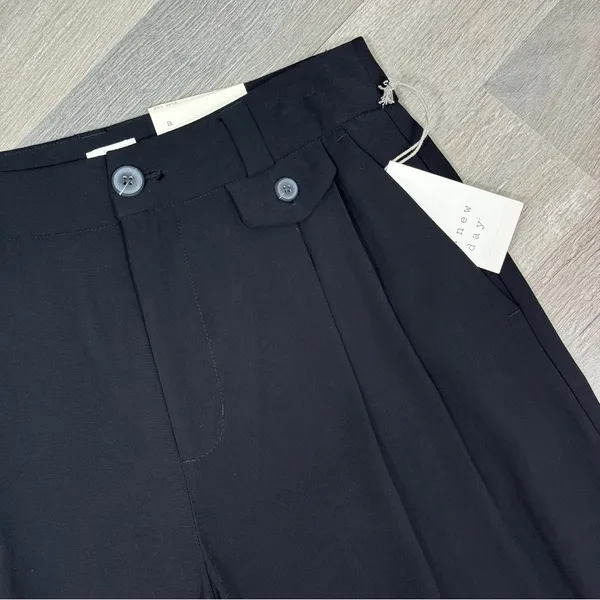 A New Day Pleat Front Wide Leg High Waist Trouser Pants Black Size‎ 4 - Image 4