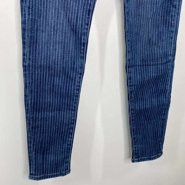 American Eagle Striped‎ Stretch Hi-Rise Jegging Crop Womens Jeans Size 4 Long - Image 4