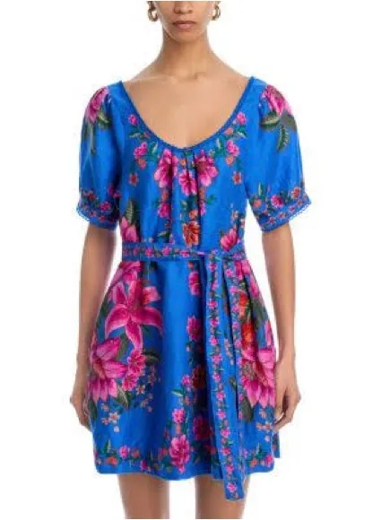 Farm Rio Summer Fruit Scarf Dress - Image 4