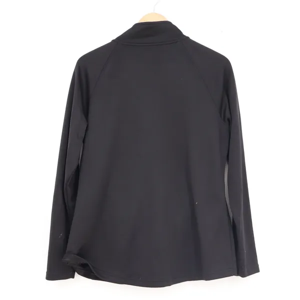 Avia Womens Black Quilted Quarter Zip Pullover Activewear Top Size L 12-14 - Image 4