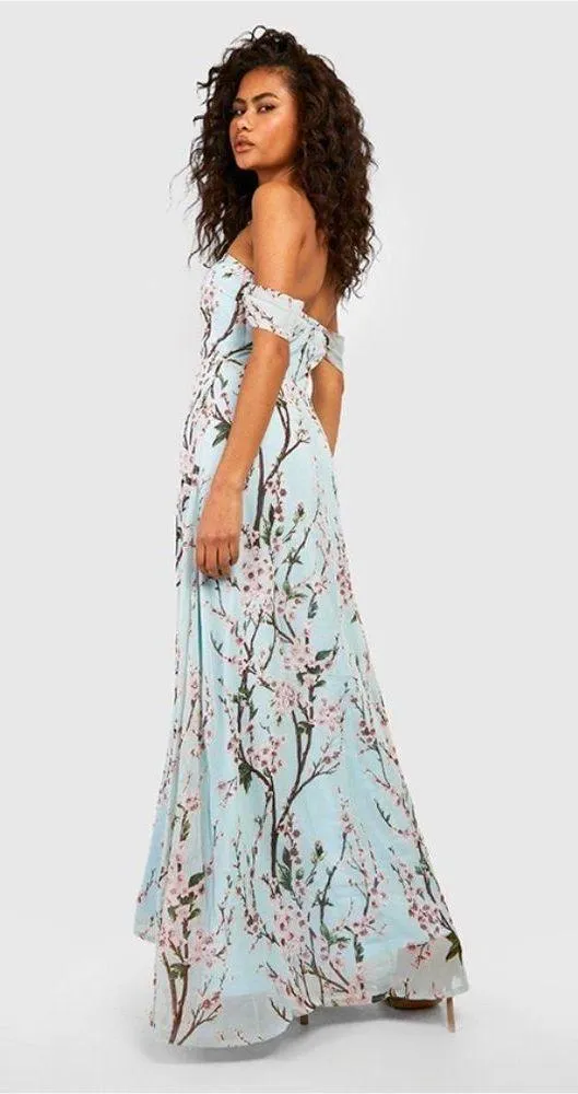 Jessica off shoulder floral maxi - Image 2
