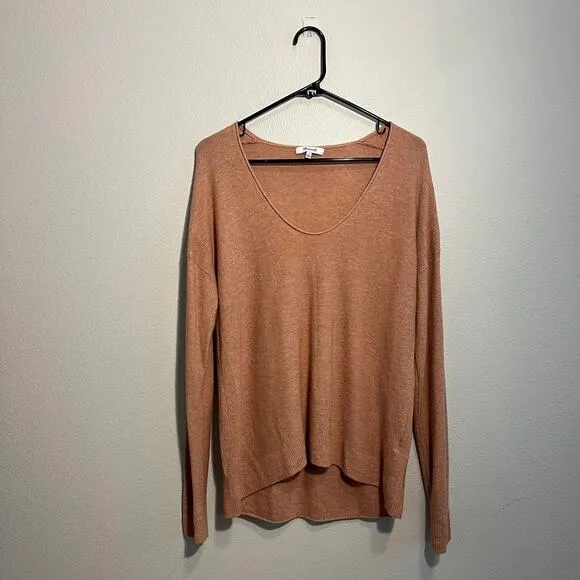 Madewell‎ Heather Rose Pink Scoop Neck Kimball Pullover Sweater - Large - Image 2
