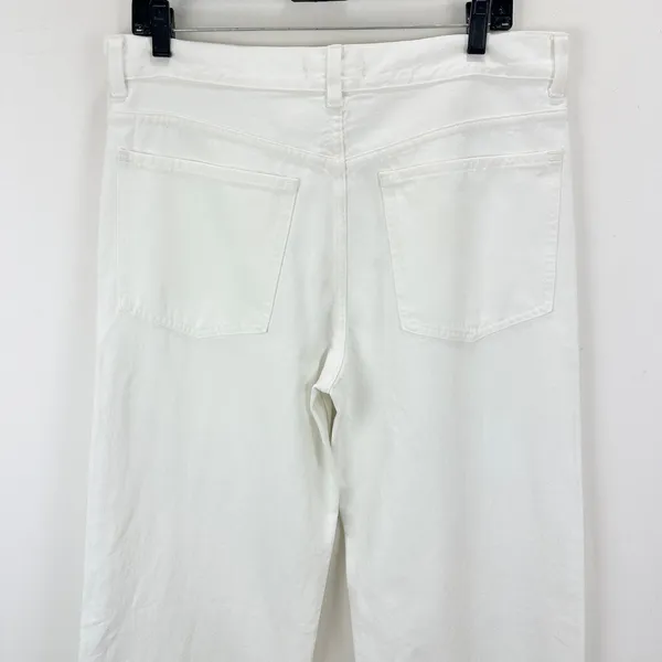 Madewell Low Slung Baggy Jeans Pure White Rigid Wide Leg Relaxed US 28 NWT - Image 10