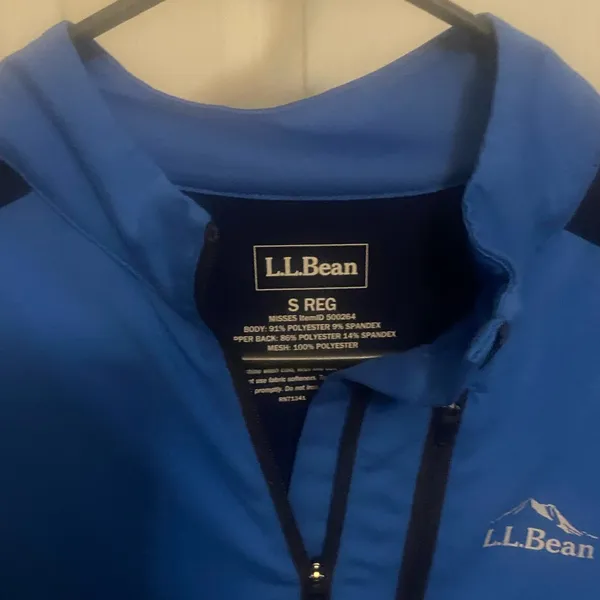 L.L. Bean Royal Blue Zip-Up Jacket - Image 2