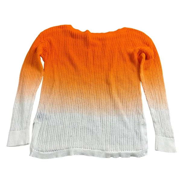 Lauren Ralph Lauren Linen Blend Sweater Womens Large‎ Ombre Open Knit Boat Neck - Image 6