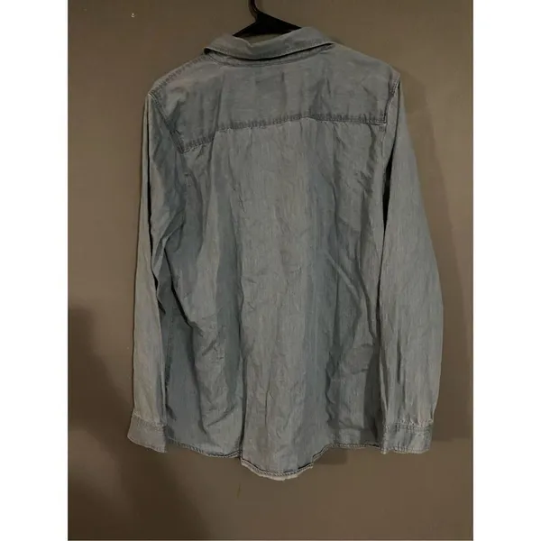 Kim Rogers Denim Button Up Long Sleeve Size XL - Image 2