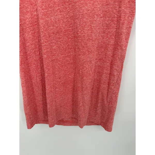 J.Crew Top Women MEDIUM Orange Speckled Cotton Short‎ Sleeve Round Neck T-Shirt - Image 4