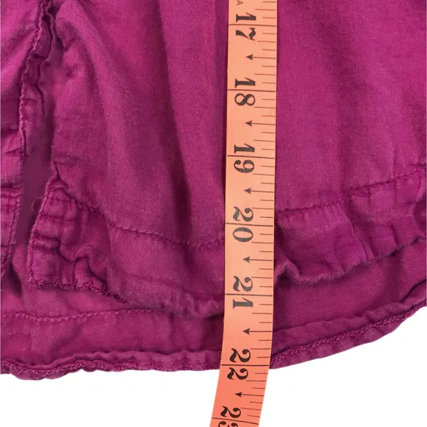 FREE PEOPLE Flowy Pintuck Blouse Sz XS Purple Boho Coastal Breezy Festival Beach - Image 12