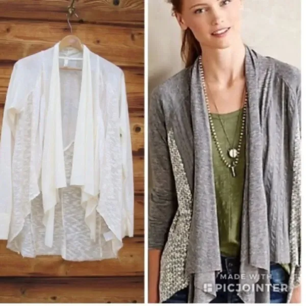 NWOT Anthropologie Tiny Cream Cardigan - Image 2