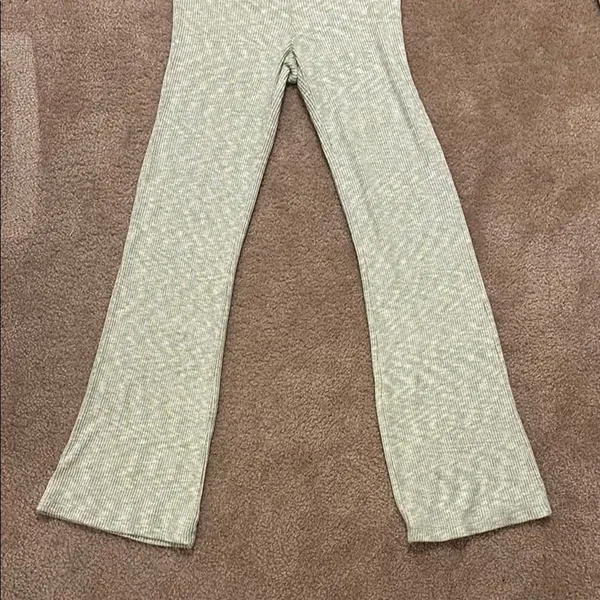 Aerie HW Ribbed Flare Pants - Image 3