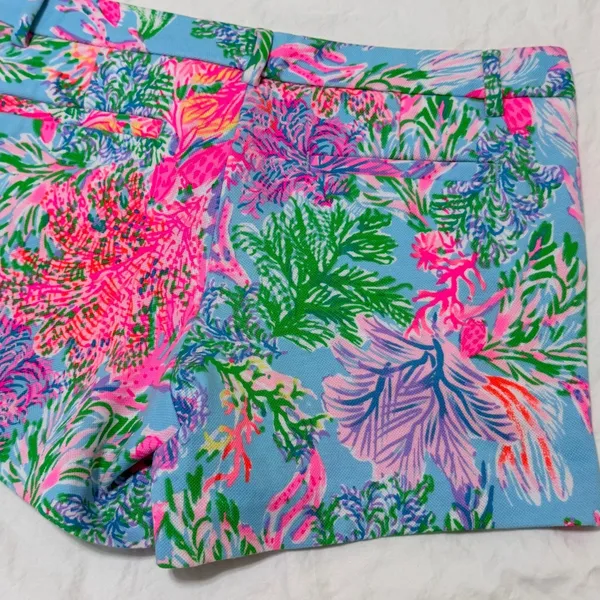 Lilly Pulitzer Callahan Knit Shorts Size 6 Celestial Blue Cay to My Heart 005699 - Image 12