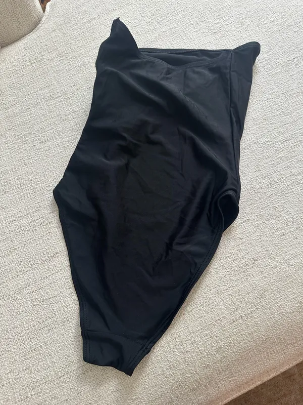 ASOS Black One Piece Swimsuit - Image 2