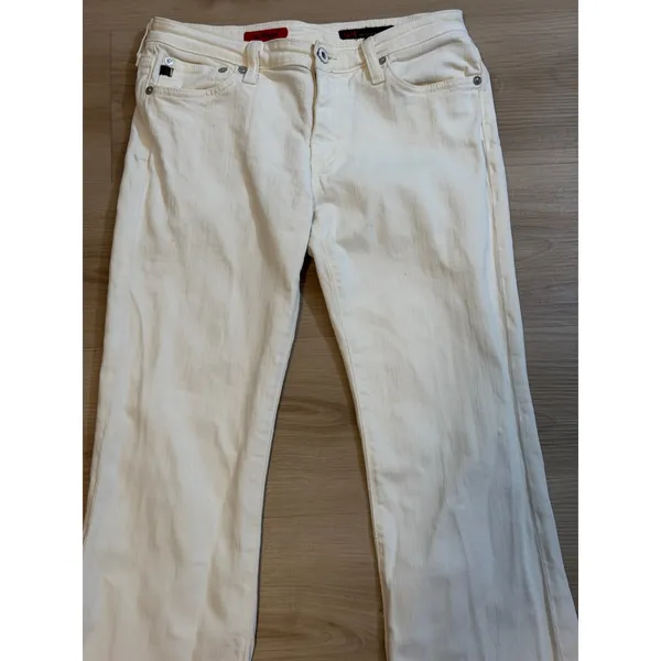 AG‎ Adriano Goldschmied The Angel Jeans Women 29R White Bootcut Stretch Denim - Image 13