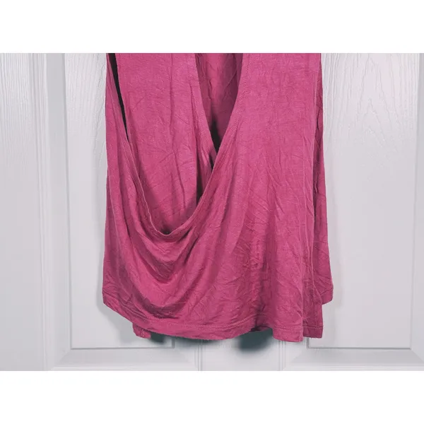 Beyond Yoga Wrap Around Tank Top Size Medium Berry Pink Pilates Barre Athleisure - Image 10