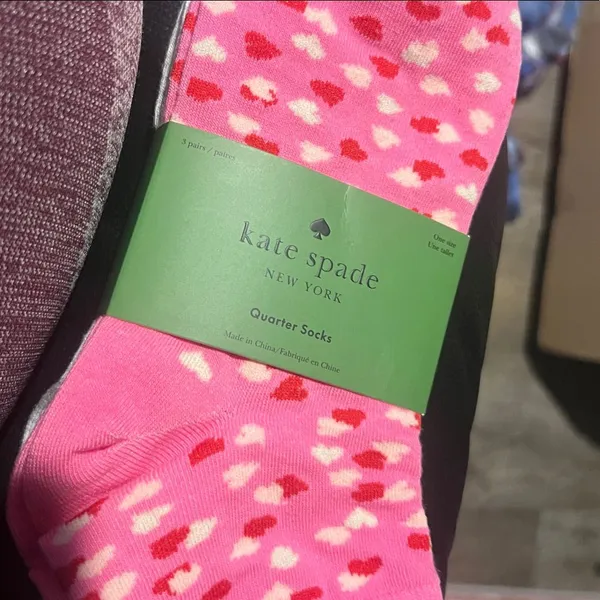Kate Spade quarter socks 3 pairs one‎ size NWT - Image 3
