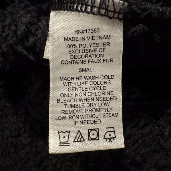 Cuddl Duds Sweater 1/4 Zip Fleece Oversize Athleisure Outdoor Casual Black Small - Image 4