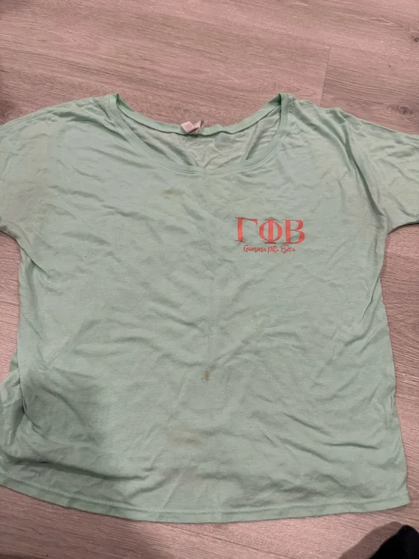 Grey-Blue and pink Gamma Phi Beta T shirt - Image 5