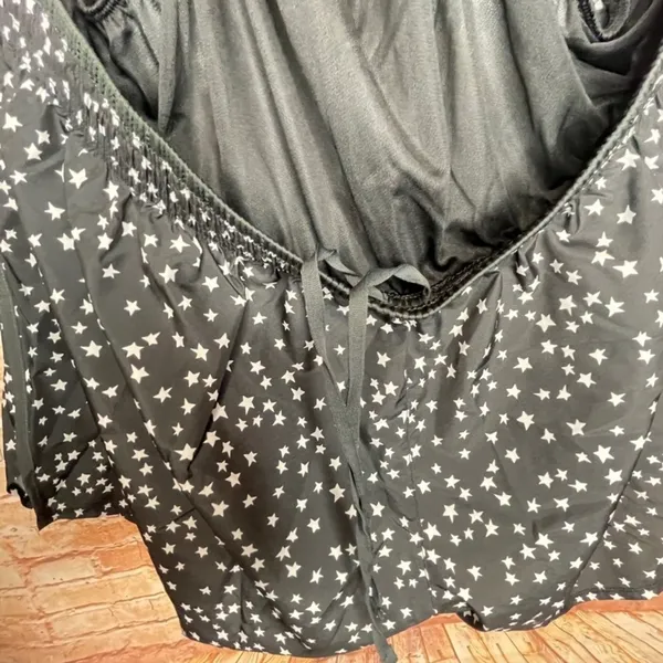 Plus Size Nike 10K Americana Running Shorts Black with Silver Star detailing - Image 5