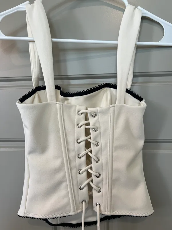 White Fox Shout Out Bustier Top - Image 3