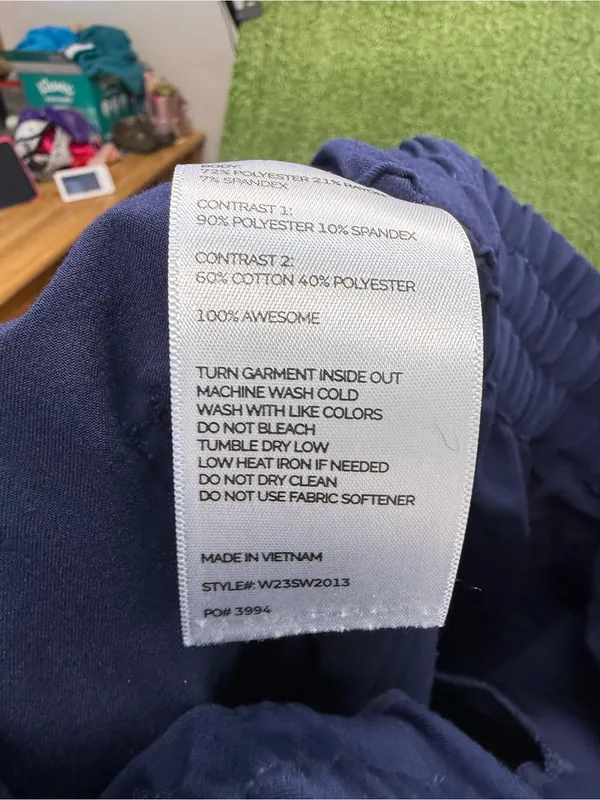 Figs Zamora Jogger Scrub Pant Navy Blue Drawstring Medical Women's S - Image 4