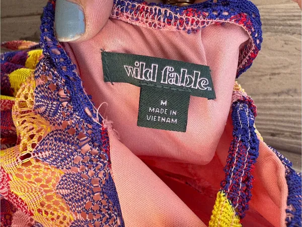 wild fable Multicolor Chevron Maxi Dress with Side Slit - Image 3