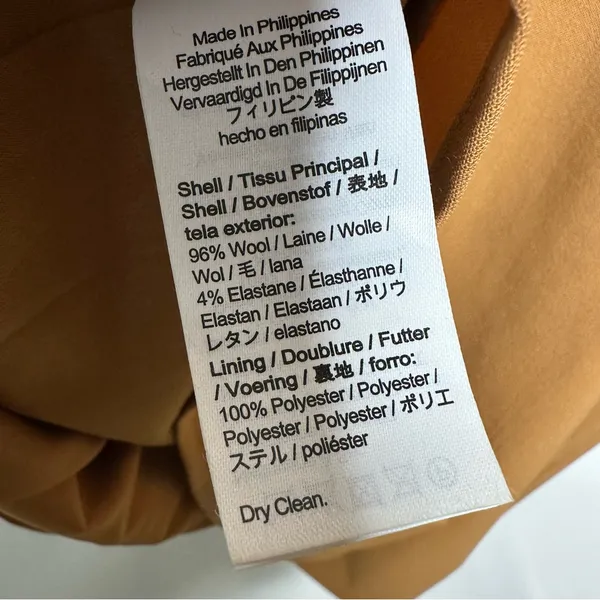 J. Crew Pleated Mini Dress in Tollegno 1900 Italian Bi-Stretch Wool Blend Size 6 - Image 9