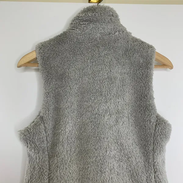 Patagonia Los Gatos Fleece Vest Size Medium Grey Womens Full Zip - Image 8