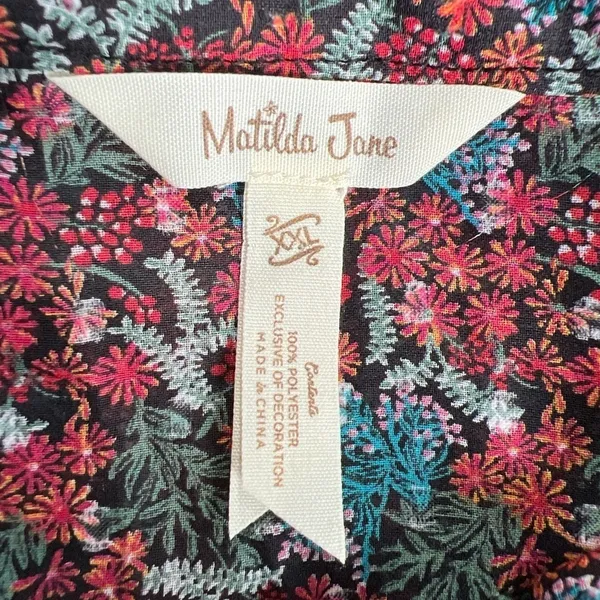 Matilda Jane Floral Carol Top Boho Peasant Prairie Hippie Cottagecore Womens XXL - Image 7