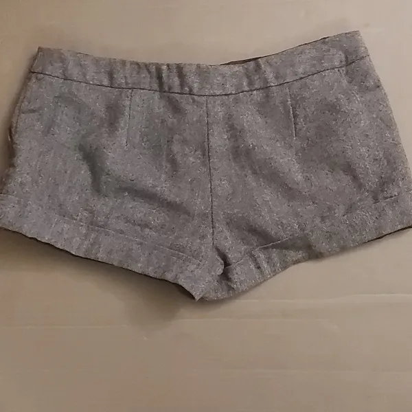 Vintage Brown Tweed Lined Shorts Dark Academia Heritage Preppy Y2K Fall Casual - Image 2