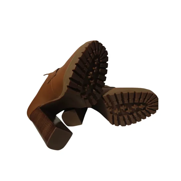 Brown Steve Madden Leather Platform Loafers sz 9.5 - Image 6
