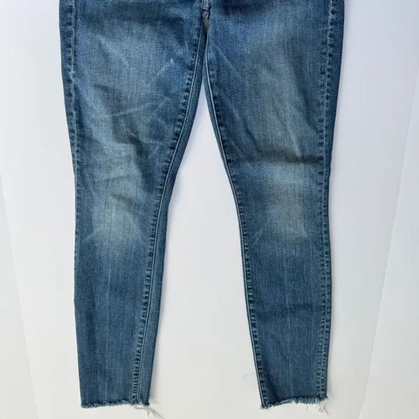 Mother High Waisted Looker Ankle Fray Jeans Walking on Coals Size 24 - Image 11