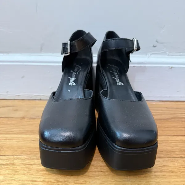 Free People Black Gwen Platform Mary Janes Size 38 (US 8) - Image 6