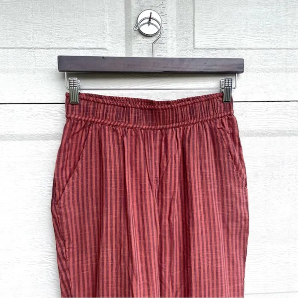 Sundry Evereve Womens Pants Stripe Summer Lounge Trousers Cotton Pockets Small - Image 4