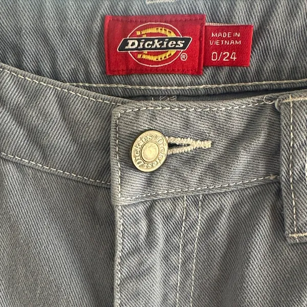Dickies women Durable Twill Carpenter Shorts Chambray Blue 3" inseam - Image 3