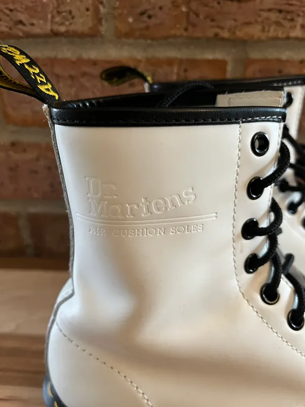 Dr. Martens White Leather Boots - Image 2