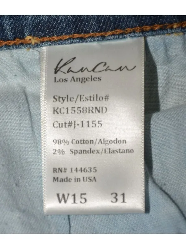 KanCan Jeans Women 15/31 Blue Mid Rise Flare Kick Stretch Denim - Image 9