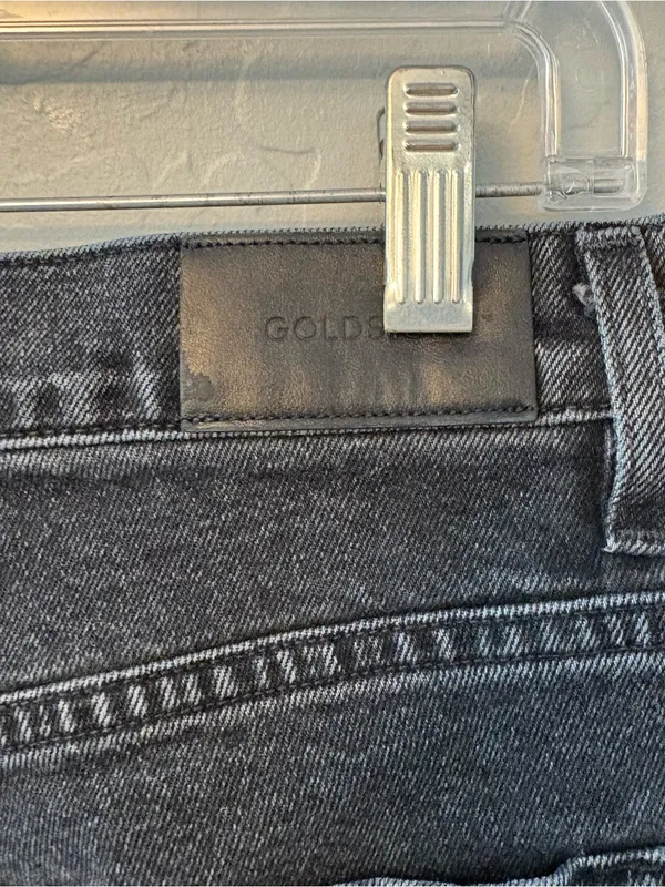 Goldsign high rise straight leg black women's jeans size 28 - Image 13