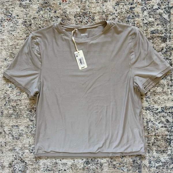 aerie Short Sleeve Tee in Light Taupe - Image 3