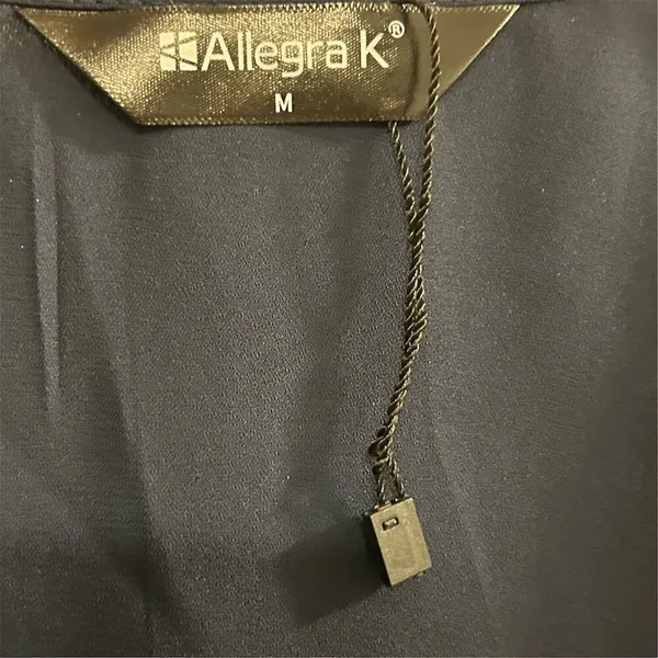 Allegra K Women's Star Print A-Line Short Dress Blue Gold‎ Stars Size M - Image 6