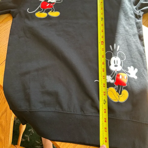 Walt‎ Disney World Mickey Mouse Expressions Sweatshirt Black Crewneck Small - Image 8