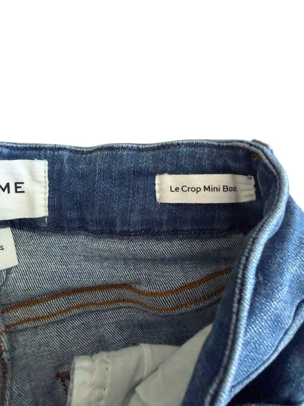 FRAME Le Crop Mini Boot Leg Denim Jeans Size 24 - Image 4
