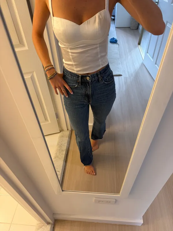 PacSun High-Rise Dark Wash Jeansstraight leg - Image 7