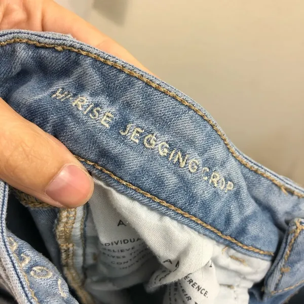 American Eagle Hi-rise jeggings crop distressed - Image 6