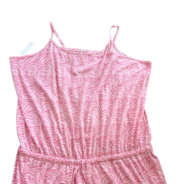 Pretty Secrets Romper 28/30 Pink Animal Print Adjustable Sleepwear New - Image 4