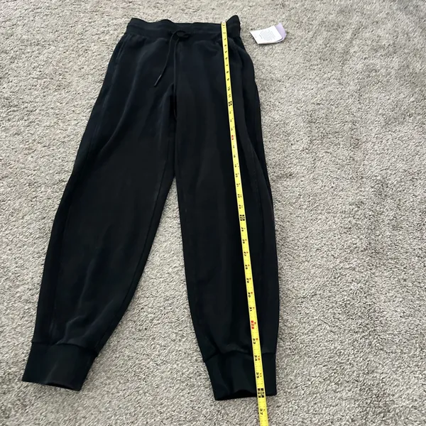 JoyLab Black Drawstring Joggers with Tapered Cuffs - Image 4