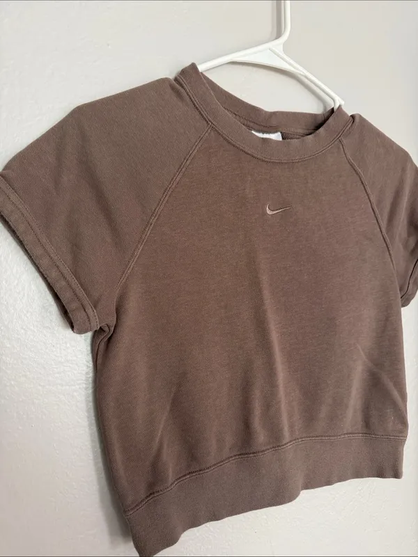 Nike chill terry top short sleeve cropped size XS - Image 6