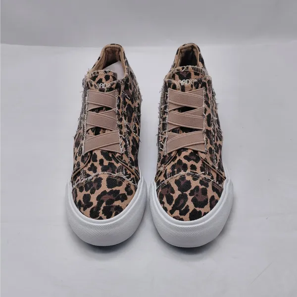 Jenn Ardor Womens Platform Sneakers Size 6 Leopard Print Distressed Y2K Street - Image 2