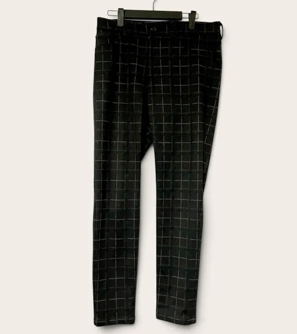 41 Hawthorn Womens Size 8 Skinny Pants Black Gray Windowpane Plaid - Image 5